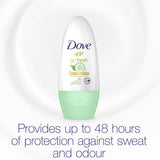 Offer Dove Go Fresh Roll On Deodorant with Cucumber and Green Tea Scent - 50 ml x 3