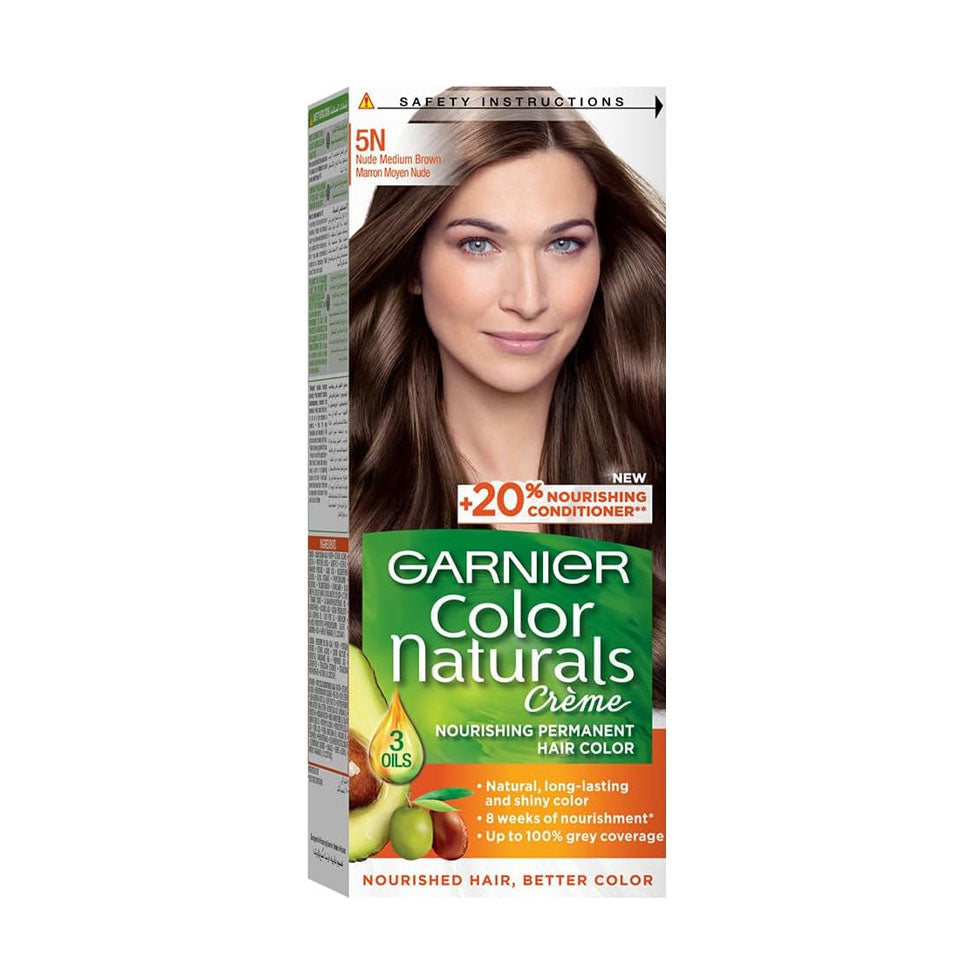 غارنييه كولور ناتشرلز صبغة شعر بني متوسط طبيعي للغاية 5.132