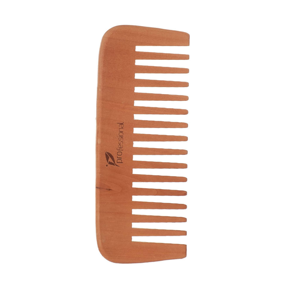 Professional Wooden Comb Wide Tooth - 15.5 cm