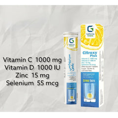 Citroxy Plus Vitamin C + D + Zinc Effervescent Tablets 20 Tablets