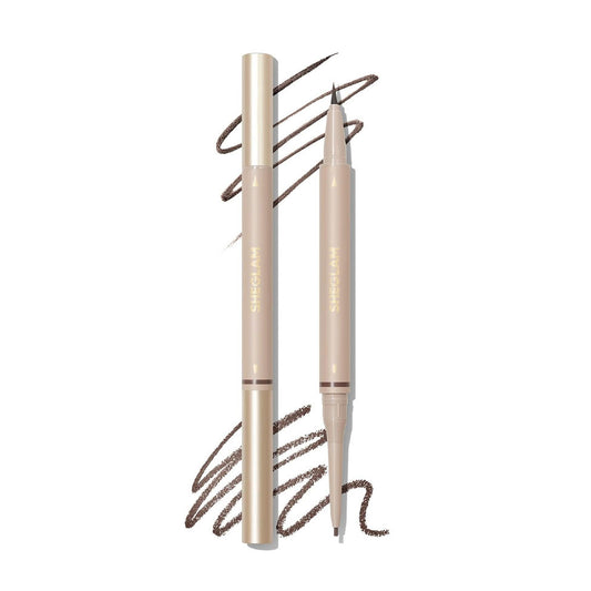 شجلام قلم تحديد الحواجب 2 في 1 مقاوم للماء اسبريسو