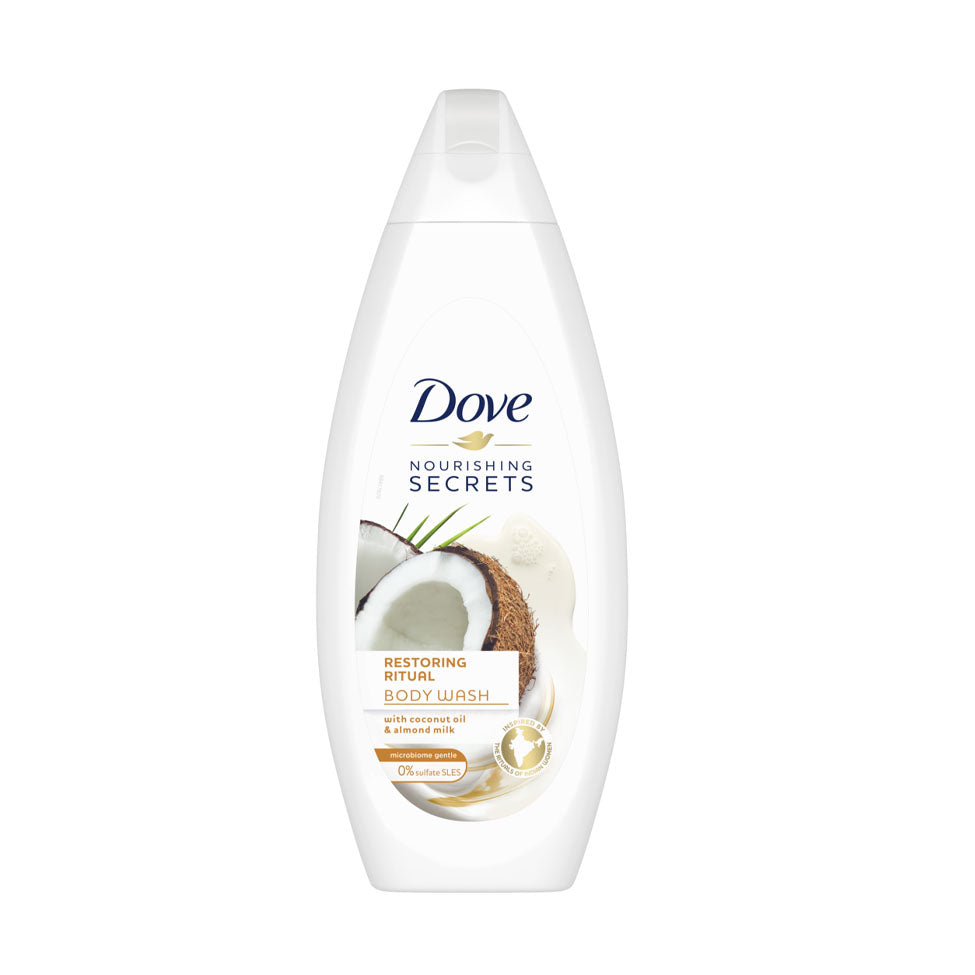 Dove Shower Gel with Coconut Oil and Almond Milk with Loofah 250 ml