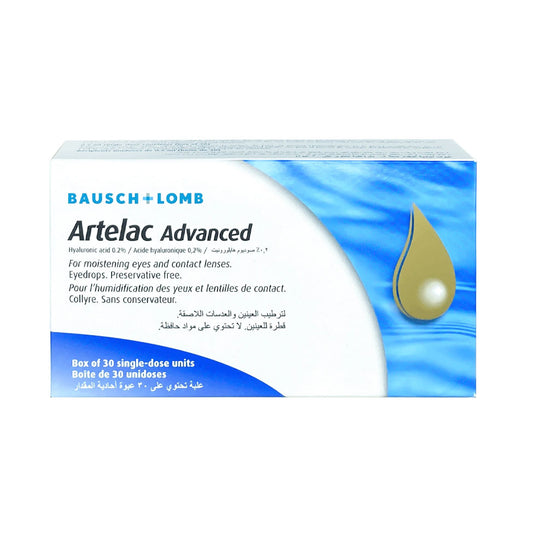 Artelac Advanced Eye Drops 0.2% 30 Ampoules

Source:
قطرات أرتيلاك أدفانسد للعين 0.2% 30 انبولة