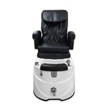 كرسي مساج اسود مع حوض جاكوزي ابيض |  صيدلية.كوم.