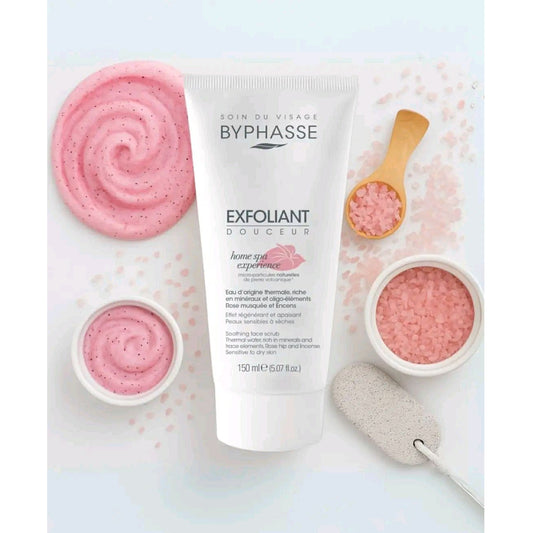 بايفاس مقشر الوجه هوم سبا إكسبيرينس مهدئ للبشرة الحساسة و الجافة 150 مل