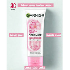 Garnier Sakura Glow Hyaluronic Foaming Face Wash 100 ml