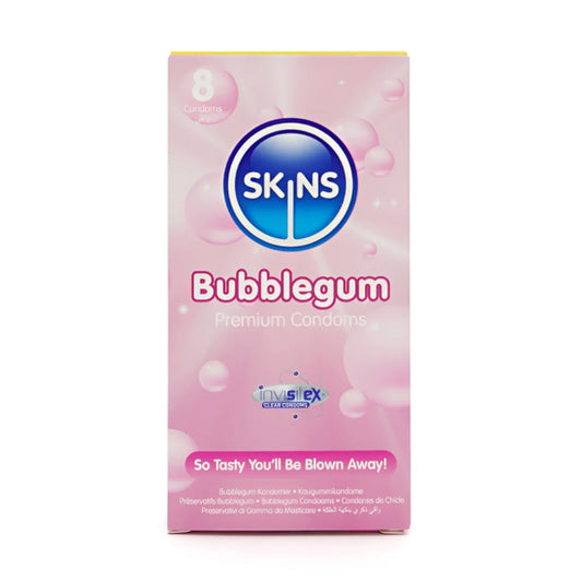 Skins Condoms Bubblegum Flavor 8 Pieces