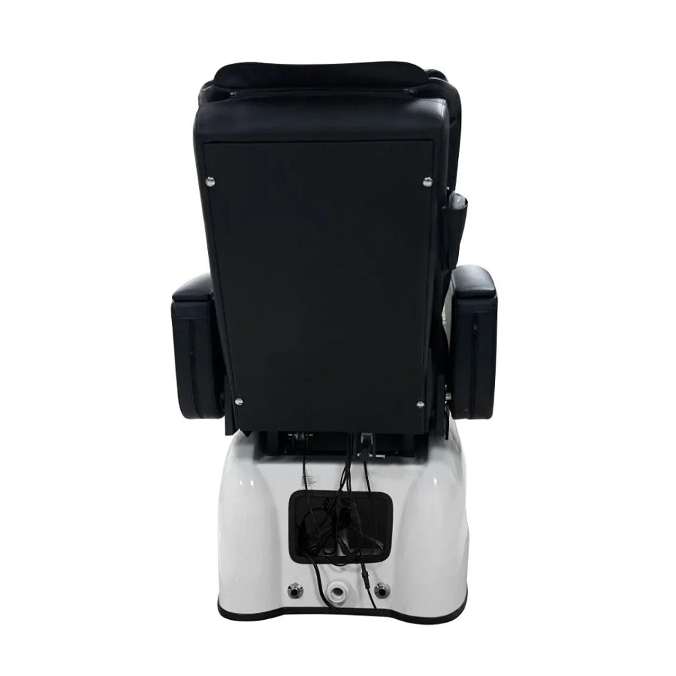 كرسي مساج اسود مع حوض جاكوزي ابيض |  صيدلية.كوم.