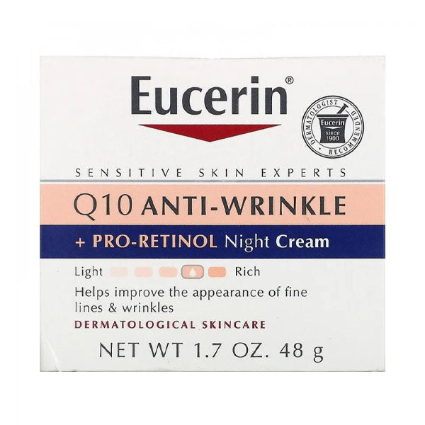 Eucerin Retinol and Q10 Anti-Wrinkle Night Cream 48 gm