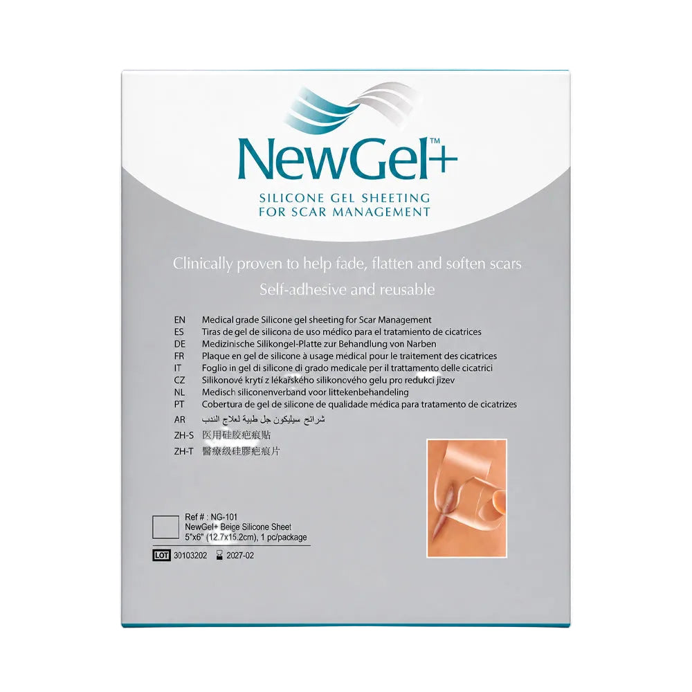 Silicone Patch Size 12.7 cm x 15.2 cm Clear By New Gel