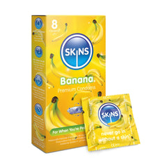 Skins Banana Flavored Condom 8 Pieces