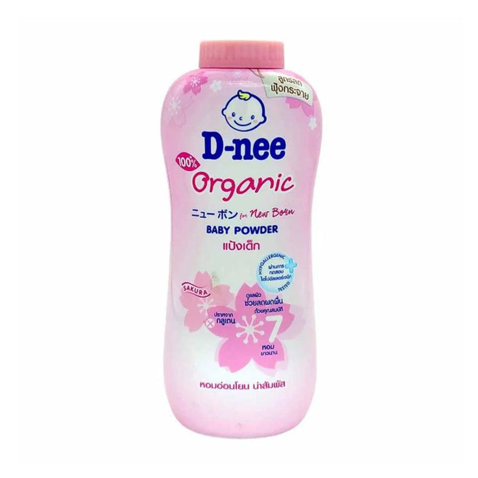 D-Nee Sakura Organic Newborn Baby Powder 350 ml