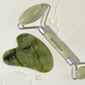 أداة لتدليك الوجه بحجر اليشم الأخضر من ايكو تولز |  صيدلية.كوم.