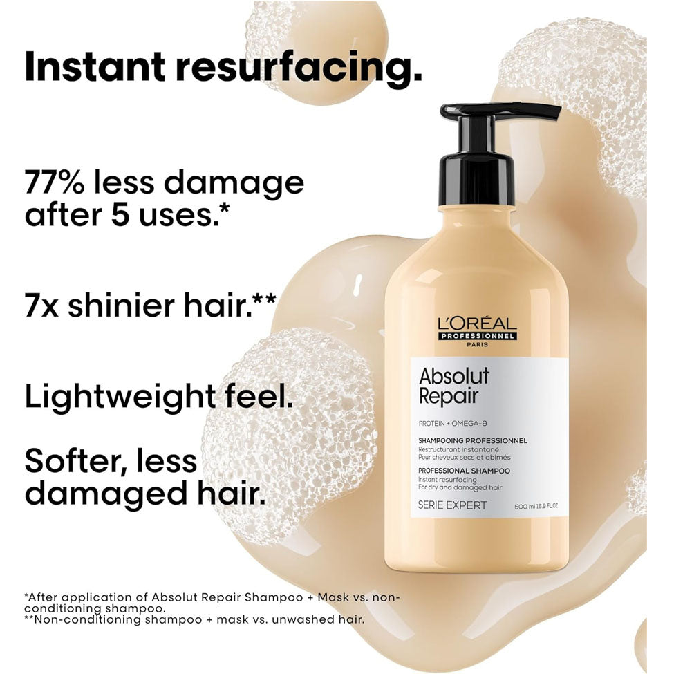 2- شامبو أبسولوت ريبير 500 مل من لوريال بروفيشنال