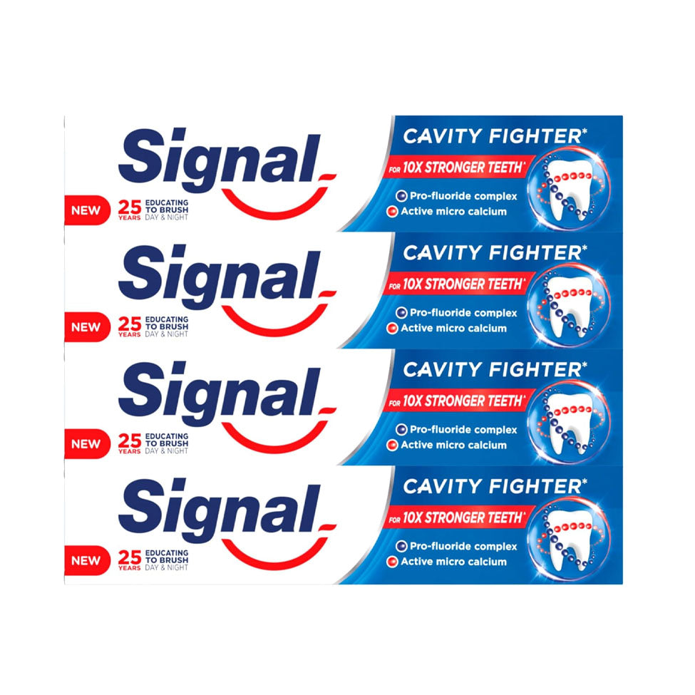 سيجنال معجون اسنان مكافح التسوس 75مل 3+1 مجانا |  صيدلية.كوم.