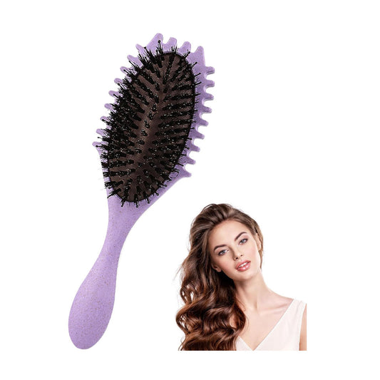 فرشاة لفك تشابك وتصفيف الشعر المجعد بلون بنفسجي فاتح من ميلا |  صيدلية.كوم.