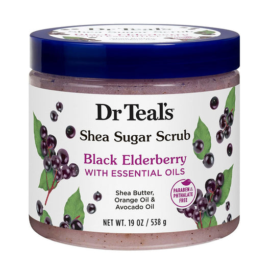 Dr.Teals Body Scrub With Sugar, Shea, And Blackberry 538 Gm