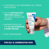 52 ml moisturizing gel cream for skin , oil control for combination to oily skin CeraVe