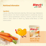 Blevit plus cereal carrots and rice 250 gm