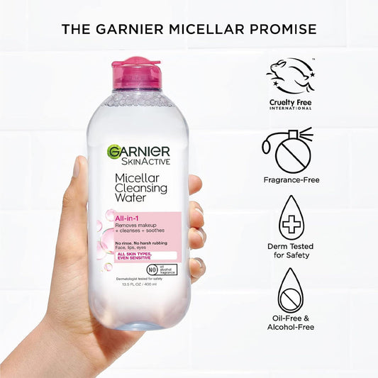 Garnier Micellar Cleansing Water to remove makeup for all skin types 100 ml