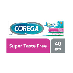 مثبت اطقم الاسنان سوبر خالي من الطعم v2 من كوريغا 40 جرام |  صيدلية.كوم.