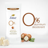 Dove Deodorant 0% Aluminum With Shea Butter 74g