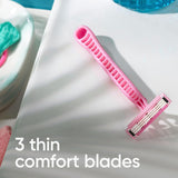 جيليت فينوس سيمبلي ماكينة حلاقة نسائية 3 شفرات 8 قطع