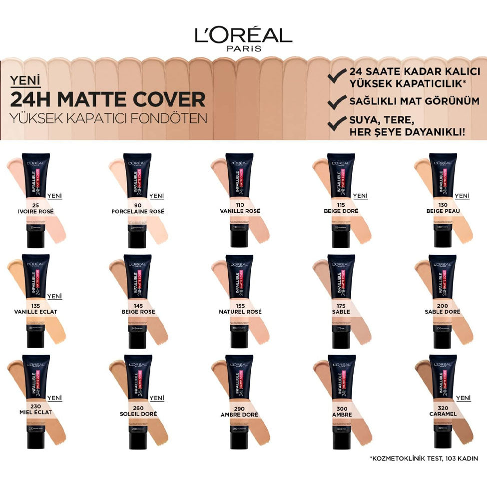 L'Oreal Paris Infallible 24H Matte Foundation 135 Radiant Vanilla