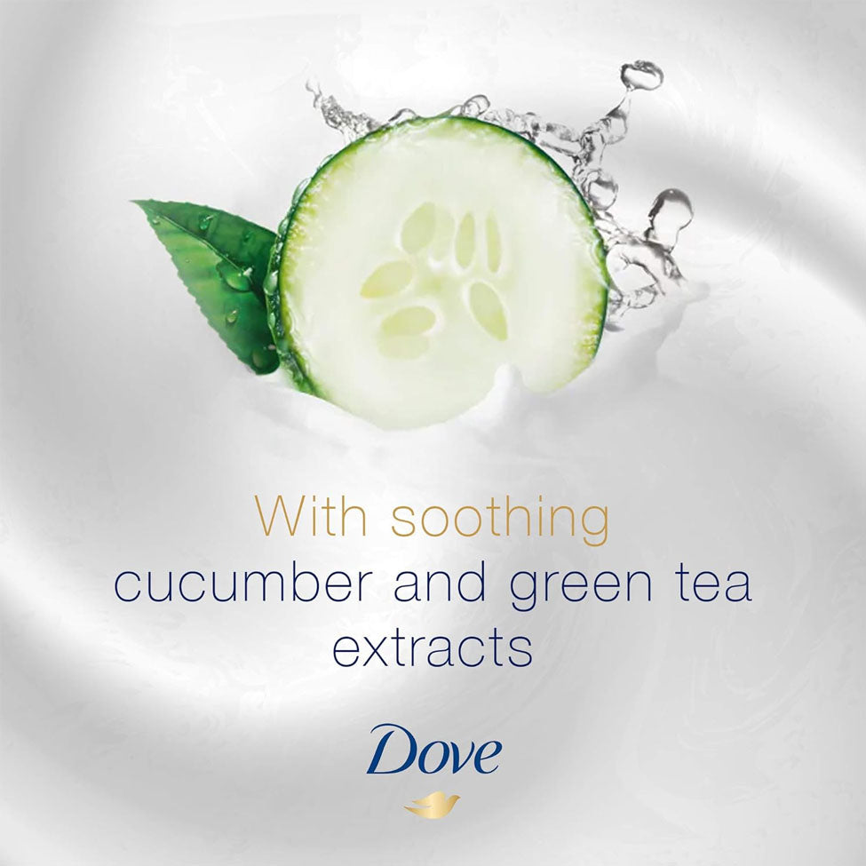 Dove Shower Gel Refreshing and Energizing with Cucumber and Green Tea Extract 750ml