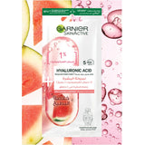 Garnier Tissue Mask with Garnier SkinActive Dose: 1% Hyaluronic Acid and Watermelon Extract 15g