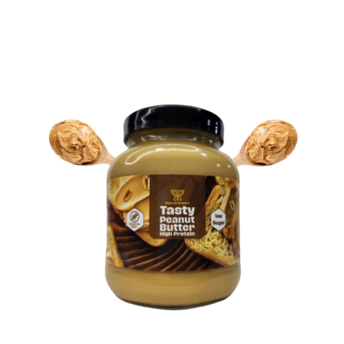 هيلثي اند تيستي زبدة فول سوداني عالية البروتين 375 جم |  صيدلية.كوم.