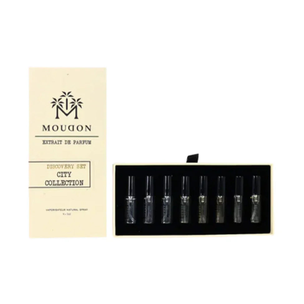 City Collection Extract de Parfum Unisex Set 8 Bottles 3 ml by Moudon