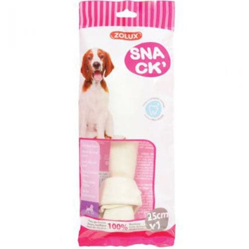 زولكس عظام لون ابيض مع عقدة 25سم مكافآت للكلاب |  صيدلية.كوم.