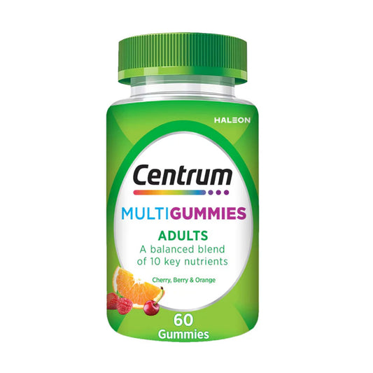 Centrum Gummies Multivitamin Dietary Supplement For Adults With Cherry, Berry, And Orange Flavor 60 Pieces