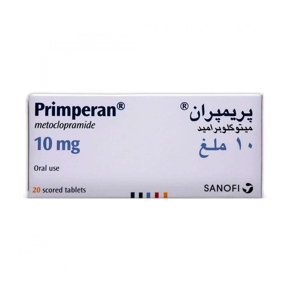 Primperan 10 mg metoclopramide 20 Tablets