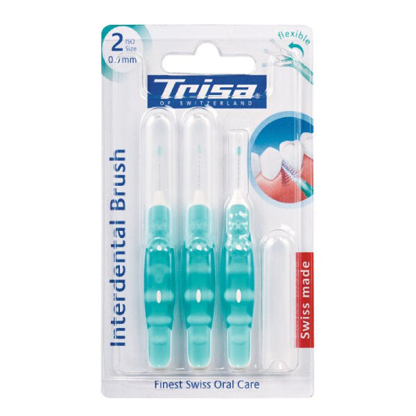 Trisa Interdental Tooth Brush 0.9 mm Green 3 Pcs