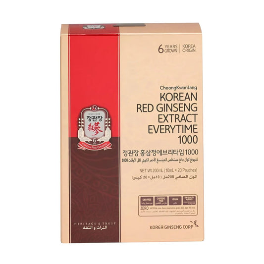 Jung Kwan Jang Korean Red Ginseng Extract for All Times 1000 10 ml 20 Sachets