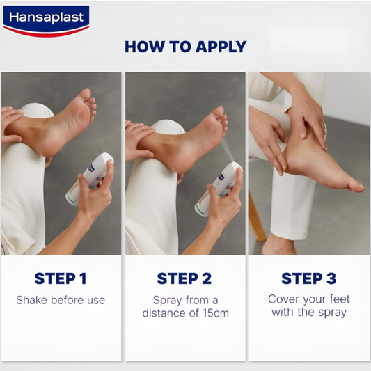 هانزا بلاست بخاخ القدمين 150 مل للحماية 2 في 1 v2 |  صيدلية.كوم.
