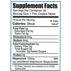Limitless Magnesium 150 mg 30 Tablets