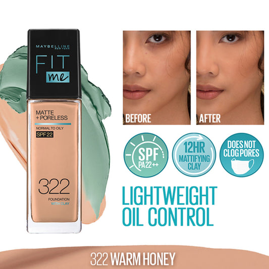 كريم أساس فيت مي سائل مات من ميبيلين وورم هاني 322 - 30 مل |  صيدلية.كوم.