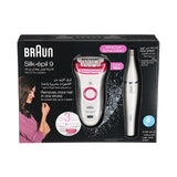 Braun Silk-épil 9 leg and body hair removal machine with 3 attachments + an additional gift