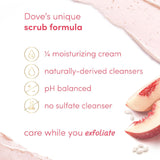 Dove Body Scrub With White Peach And Ground Rice 425 Gm