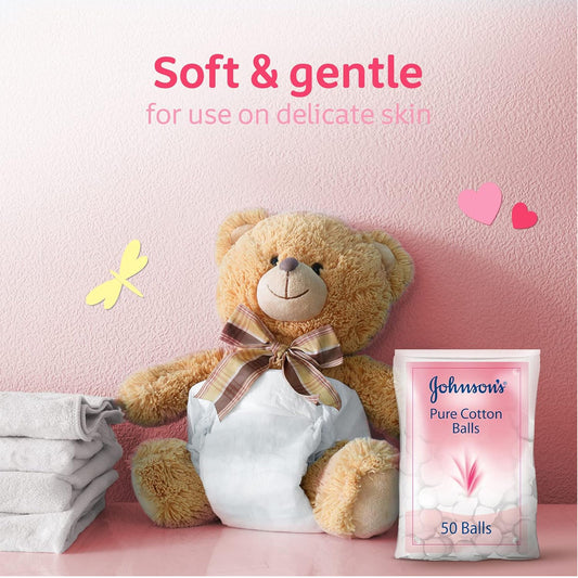 عرض جونسون كرات قطن 50×3 |  صيدلية.كوم.