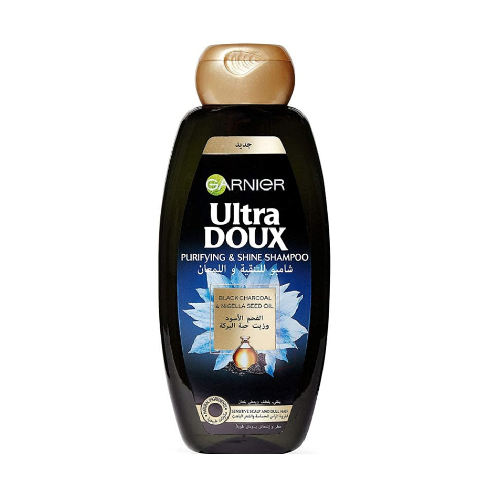 غارنييه شامبو الترا دوكس الفحم الاسود وحبة البركة 200 مل