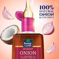Parachute Hair Oil with Rich Coconut Oil and Onion Enhances Hair Growth 200 ml