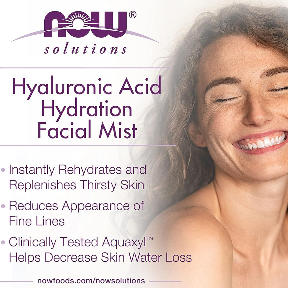 Now Foods Solutions Hydrating Facial Spray with Hyaluronic Acid 118ml