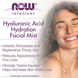 Now Foods Solutions Hydrating Facial Spray with Hyaluronic Acid 118ml