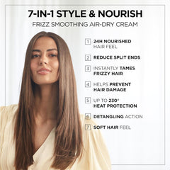 ويلا كريم شعر ديلوكس تنعيم الشعر المجعد للتمشيط 7 في 1 - 150 مل