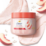 Dove Body Scrub With White Peach And Ground Rice 425 Gm