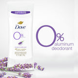 Dove deodorant free of aluminum and alcohol 0% for sensitive skin, 24-hour protection - with lavender and vanilla 174 g